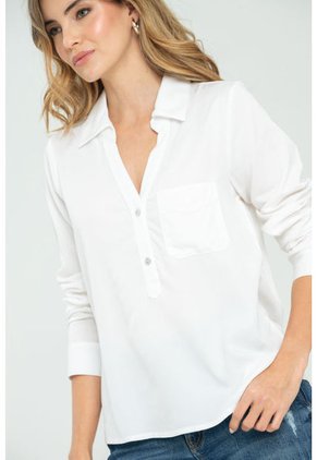 Camisa Mangostino Blanco Ragged Pf11112841