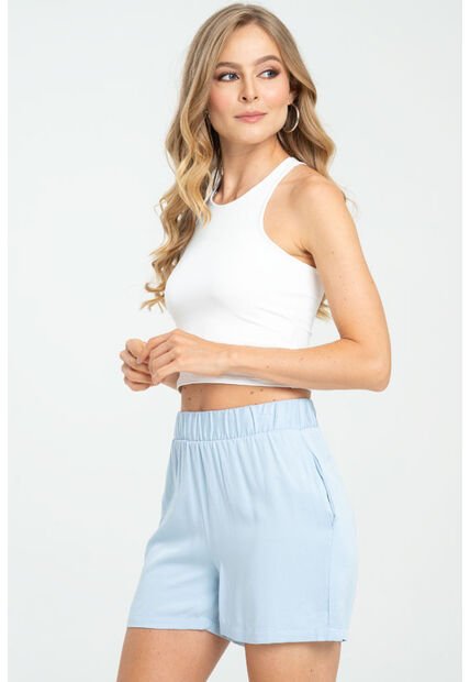 Short Elastico Azul Ragged Pf17340002