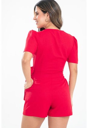 Enterizo Corto Keaton Rojo Ragged Pf31530220