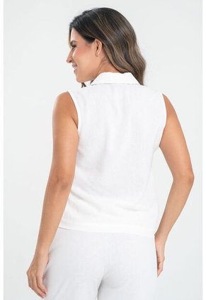 Blusa Struath Blanco Ragged Pf31113690