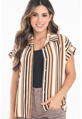 Blusa Rayas Mix Beige Ragged Pf31113608 Ragged