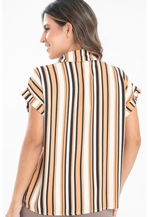 Blusa Rayas Mix Beige Ragged Pf31113608