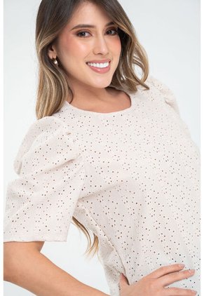 Blusa Rothy Beige Ragged Pf31122368