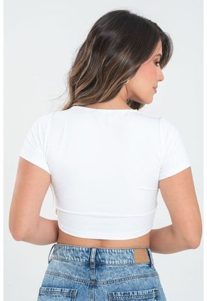 Crop Top Agathe Blanco Ragged Pf31122334