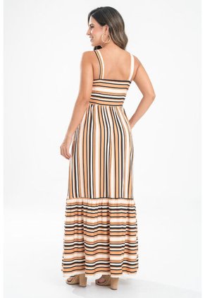 Vestido Praga Beige Ragged Pf31511531