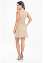 Vestido Corto Zhurie Beige Ragged Pf31511505 de Ragged