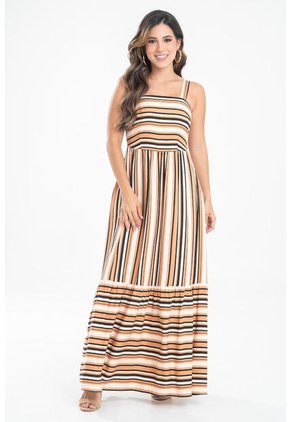 Vestido Praga Beige Ragged Pf31511531