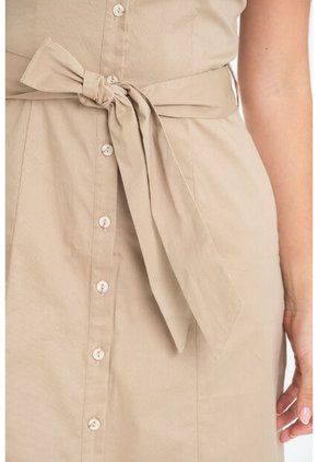 Vestido Corto Zhurie Beige Ragged Pf31511505
