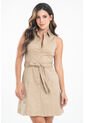 Vestido Corto Zhurie Beige Ragged Pf31511505 de Ragged