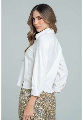 Camisa Amanhu Beige Ragged Pf11113088