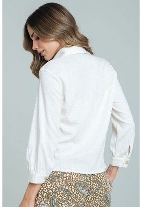 Camisa Amanhu Beige Ragged Pf11113088