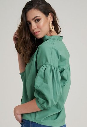 Camisa Camelia Verde Ragged Pf11112522