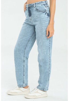 Jeans Mom Lauren Azul Ragged Pf17350001
