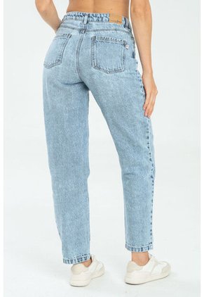 Jeans Mom Lauren Azul Ragged Pf17350001