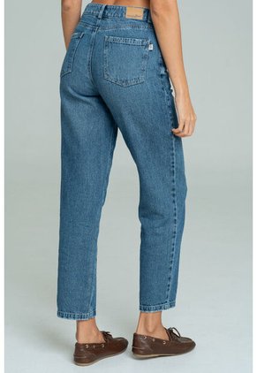 Jeans Mom Lauren Azul Ragged Pf17350001