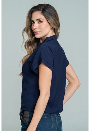 Blusa Narve Azul Ragged Pf11113103