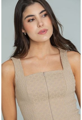 Blusa Olivia Beige Ragged Pf11113100