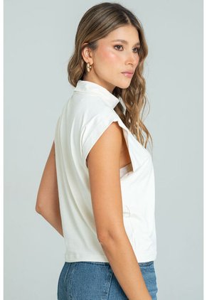 Blusa Ennis Blanco Ragged Pf13120629