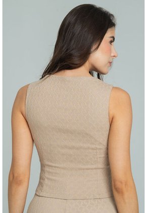 Blusa Olivia Beige Ragged Pf11113100