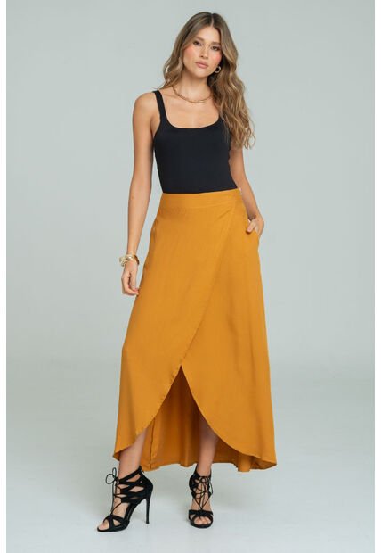 Falda Malbec Amarillo Ragged Pf11320528