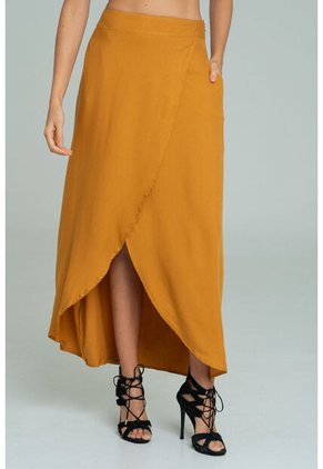 Falda Malbec Amarillo Ragged Pf11320528