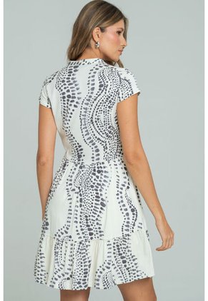 Vestido Nubal Blanco Ragged Pf11511449