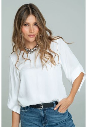 Blusa Fenicia Blanco Ragged Pf11113121