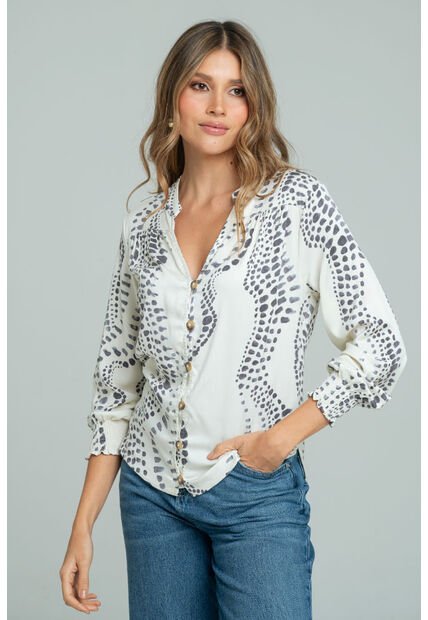 Blusa Melan Blanco Ragged Pf11113116