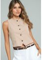 Blusa Dina Beige Ragged Pf11113104 de Ragged