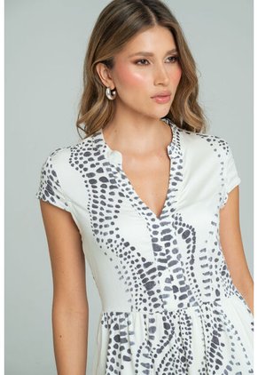 Vestido Nubal Blanco Ragged Pf11511449