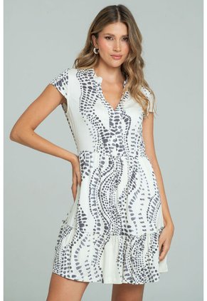 Vestido Nubal Blanco Ragged Pf11511449