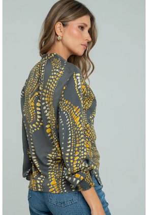 Blusa Melan Gris Ragged Pf11113116