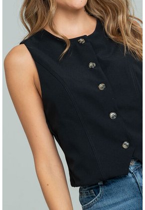 Blusa Dina Negro Ragged Pf11113104