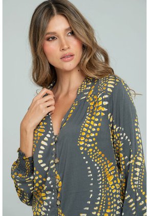 Blusa Melan Gris Ragged Pf11113116