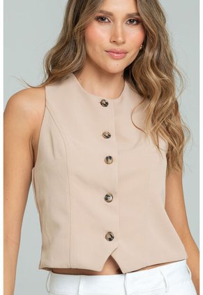 Blusa Dina Beige Ragged Pf11113104