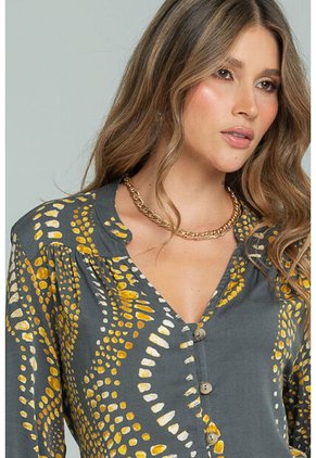 Blusa Melan Gris Ragged Pf11113116