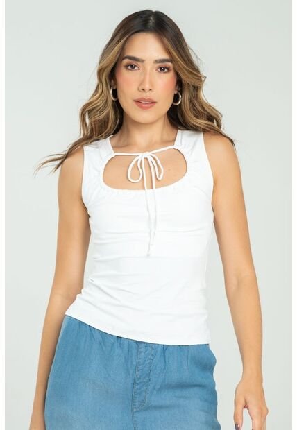 Top Rhossa Blanco Ragged Pf13120813