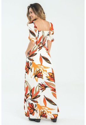 Vestido Largo Ennox Rojo Ragged Pf11511355