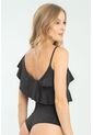 Body Asimetrico Bolero Negro Ragged Pf13100032 de Ragged
