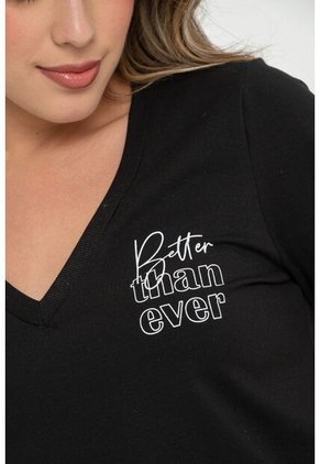 Camiseta Better Negro Ragged Pf31122314