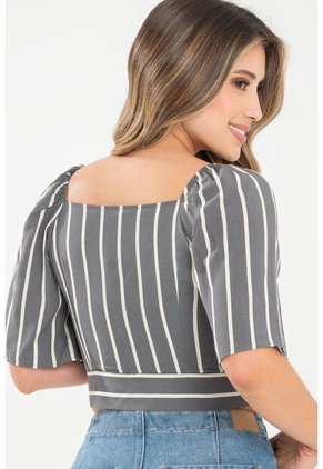 Blusa Rayas Ilysha Gris Ragged Pf31113474