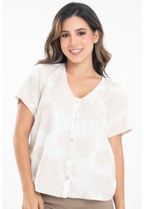 Blusa Fherret Blanco Ragged Pf31113691