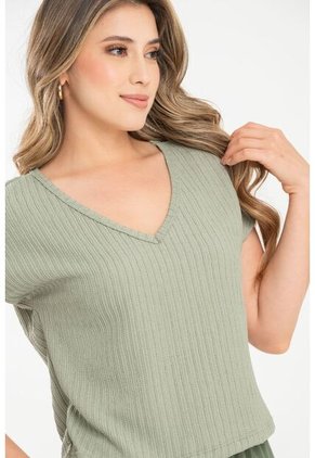 Blusa Gabriella Verde Ragged Pf31113498