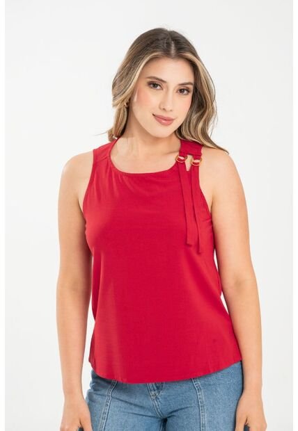 Blusa Junipher Rojo Ragged Pf31113505