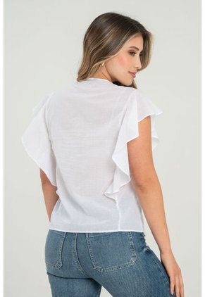 Blusa Rosalia Blanco Ragged Pf31113509