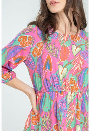 Vestido Napoles Fucsia Ragged Pf11511300