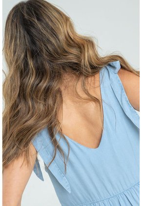 Vestido Napoles Azul Ragged Pf51510134