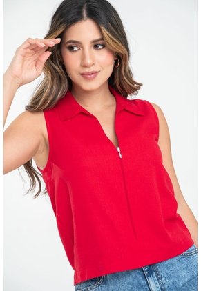 Blusa Struath Rojo Ragged Pf31113690