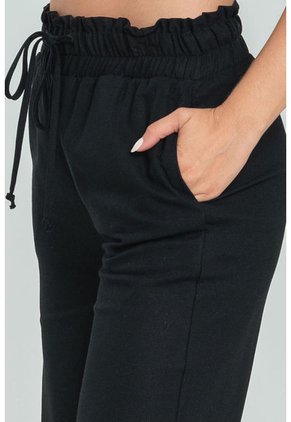 Pantalon Ancho Lino Negro Ragged Pf11310787
