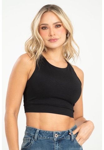 Crop Top Lhindy Negro Ragged Pf31122315 Ragged